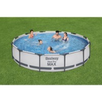 Bestway Piscina Rotonda Steel Pro MAX 56416 - 366x76cm con Filtro a Cartuccia