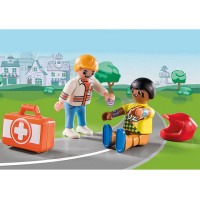 Ambulanza in Azione Soccorso del Pilota da Corsa! di Playmobil