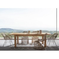 Tavolo Montevideo allungabile fino a 260 cm in teak fsc Bizzotto