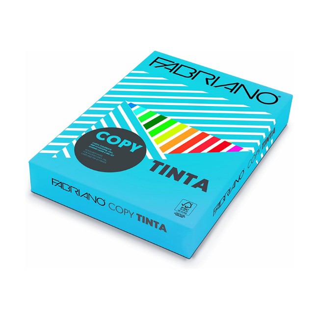 Carta per Fotocopie Copy Tinta Forte Azzurro (A4 100 Fogli 80 g) Fabriano