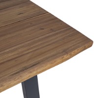Tavolo Oslo in acacia e acciaio 200 cm di Bizzotto