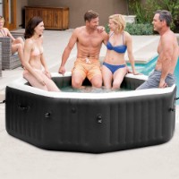 Piscina Idromassaggio Gonfiabile Ottagonale Pure Spa Bubble & Jet Massage Deluxe 28458 - 201x71cm