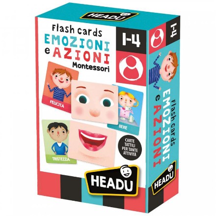Flashcards Montessori Emozioni e Azioni 23103 