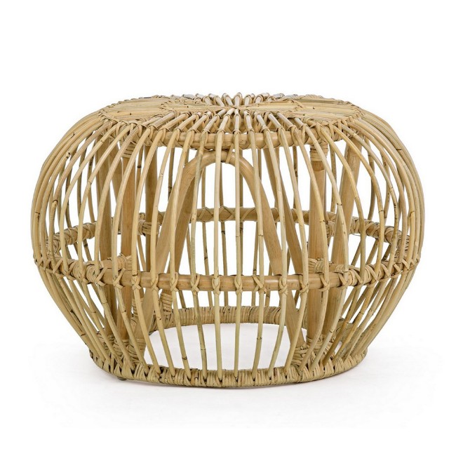 Tavolino pouf in rattan Doradal di Bizzotto