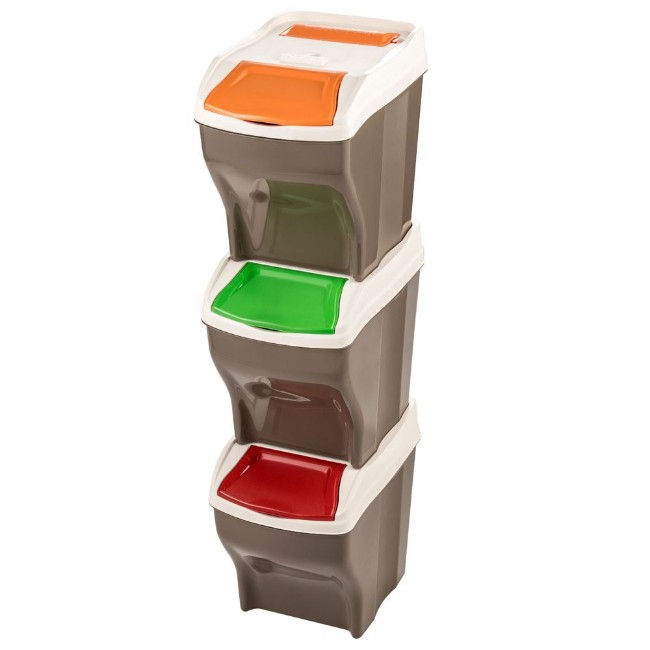 Set Pattumiera Poker Plus 27 lt 3 Pezzi