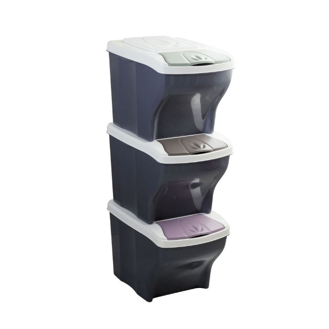 Tris Pattumiera Poker 20 Lt 3 Pezzi