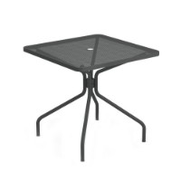 tavolo quadrato Cambi per esterno in acciaio di Emu 80x80 cm ferro antico