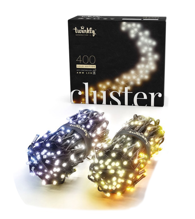 Cluster Gold Edition Catena 400 LED ambrato e bianco AWW 