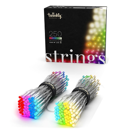 Strings Special Edition Catena 250 LED multicolore RGB+W  con Cavo Trasparente