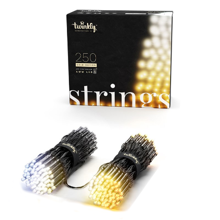 Strings Gold Edition Catena 250 LED ambrato e bianco AWW 