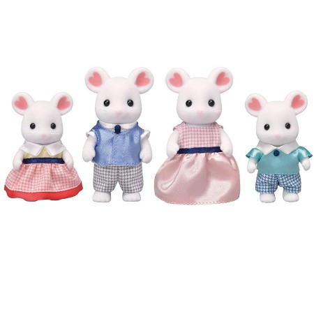 Marshmallow Famiglia Topolini Bianchi 