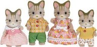Playset Famiglia Gatti striati 