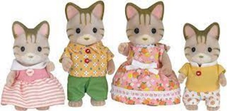 Playset Famiglia Gatti striati 