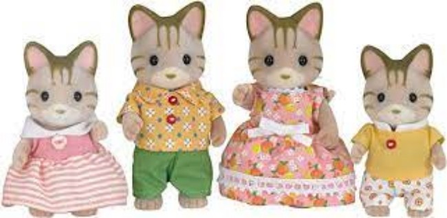 Playset Famiglia Gatti striati 
