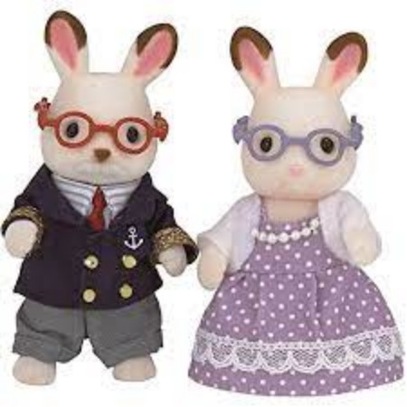 Playset Nonni coniglio cioccolato 