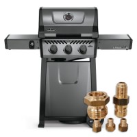 Barbecue a Gas Freestyle F365 GT + Kit Ugelli per Trasformazione a Gas Metano Napoleon