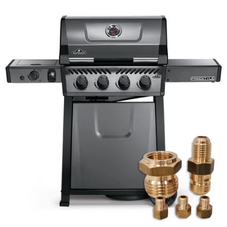 Barbecue a Gas Prestige PRO500RSIB + Kit Ugelli per Trasformazione a Gas Metano Napoleon