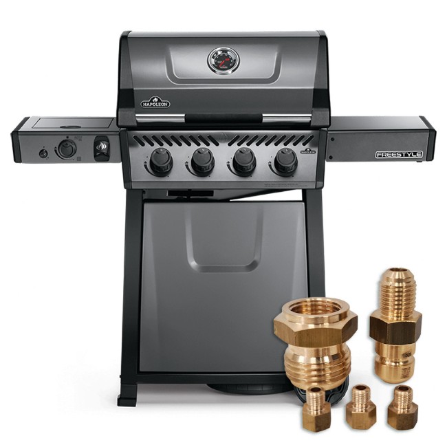 Barbecue a Gas Prestige PRO500RSIB + Kit Ugelli per Trasformazione a Gas Metano Napoleon