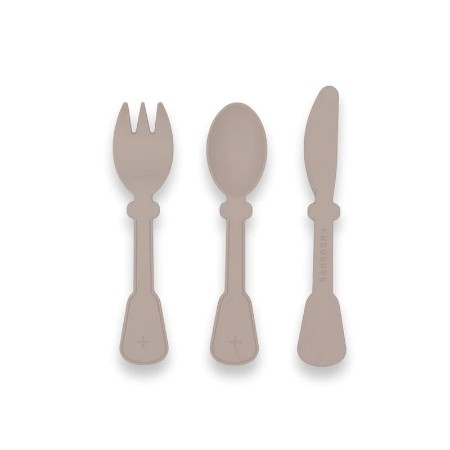 Set Posate Forchetta Coltello Cucchiaio Cammello