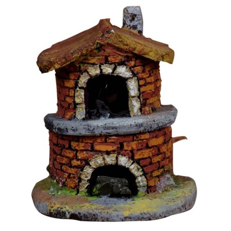 Forno Presepe con Lampada Effetto Fiamma 