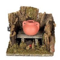 Fuoco con LED Rosso Luce Tremolante 