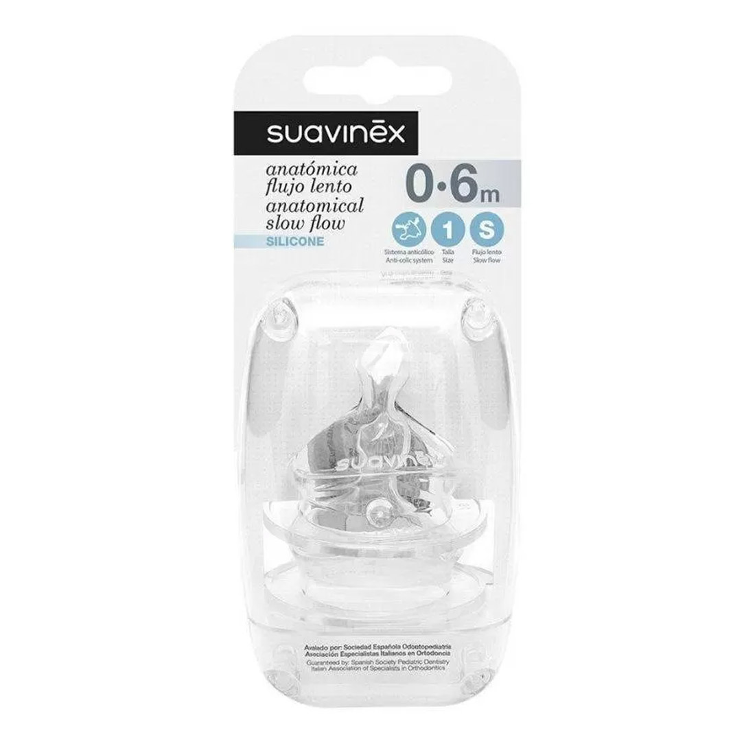 Ciuccio SUAVINEX Tettarella anatomica in silicone +18 Mesi