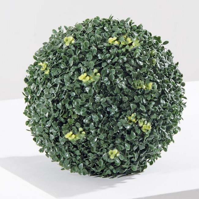 Siepe Artificiale Sferica Deauville Foglia Bosso 38cm Verdelook