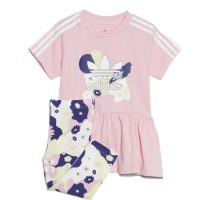 Completo Flower Print Dress and Tights