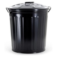Bidone in Lamiera 62l Verdelook Nero