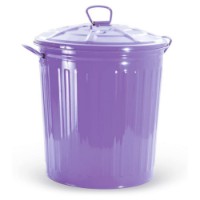 Bidone in Lamiera 62l Verdelook Viola