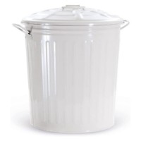 Bidone in Lamiera 62l Verdelook Bianco