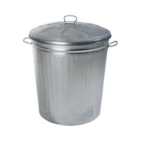 Bidone Zincato 35l Verdelook
