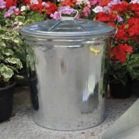 Bidone Zincato 35l Verdelook