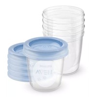 5 Vasetti Conservalatte con Coperchio 180ML