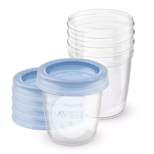 5 Vasetti Conservalatte con Coperchio 180ML