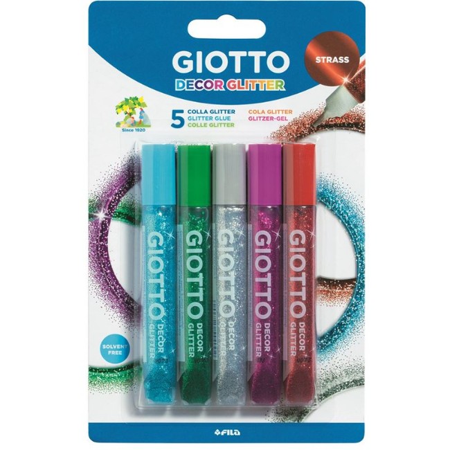 Immagine di Giotto Decor Glitter Strass 5x10,5ml 