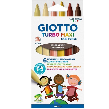 Immagine di Giotto Turbo Maxi Skin Tones 6pz 