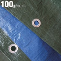 Telo Occhiellato Blu/Verde 200x300cm Verdelook