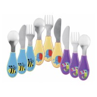 Set Posate Forchetta Coltello Cucchiaio in Inox di Nuby