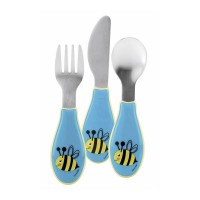 Set Posate Forchetta Coltello Cucchiaio in Inox di Nuby
