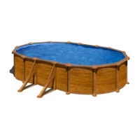 Piscina Ovale Pacific KIT610W - 610x375x120cm Gre	