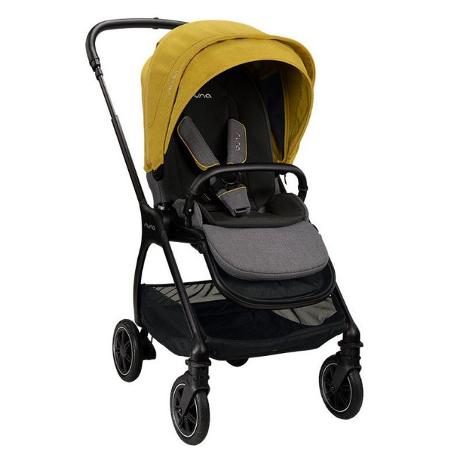 Nuna Passeggino Triv con Chiusura Compatta, Fibbie Magnetiche e Parapioggia max 22kg - Lemon