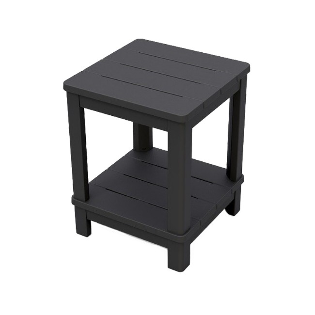 keter tavolino deluxe da esterno side table grafite