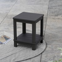 keter tavolino deluxe da esterno side table grafite