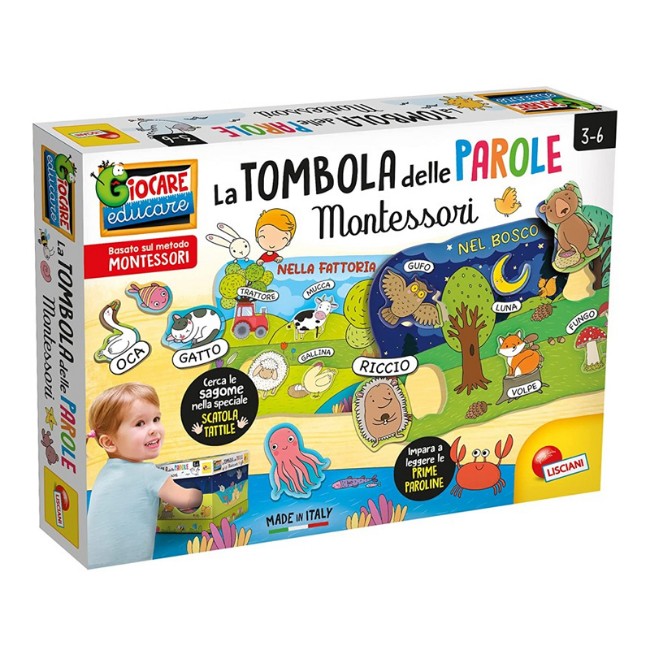 Montessori Maxi Tombola Lettere e Parole Lisciani Giochi