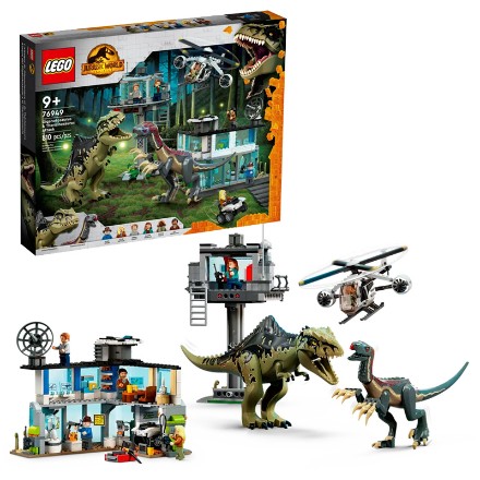 LEGO Jurassic World L’attacco del Giganotosauro e del Terizinosauro