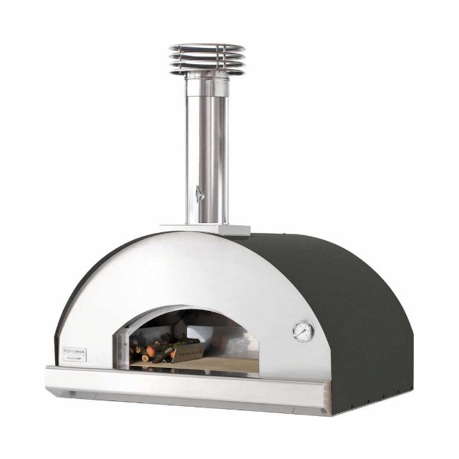 Forno a Legna Mangiafuoco da Appoggio Antracite Fontana