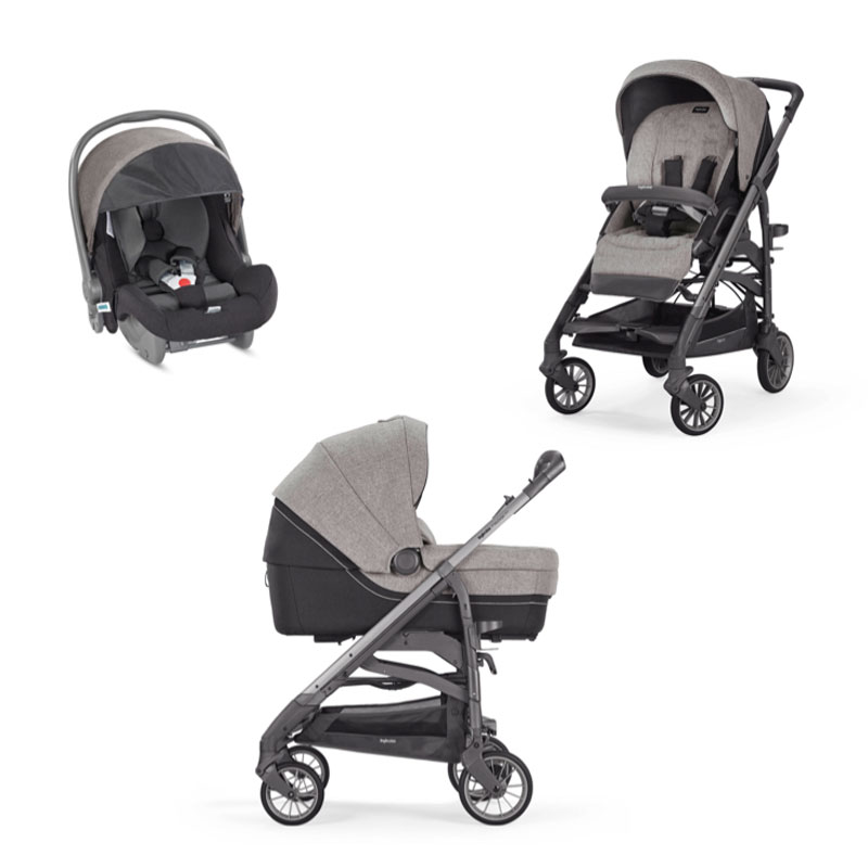 Paniate Inglesina Trio Trilogy con Telaio City Titanio Ardesia