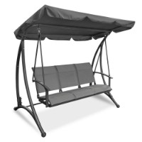 Dondolo 3 Posti Grigio 196 x 113 cm