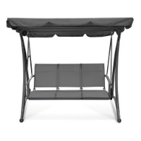 Dondolo 3 Posti Grigio 196 x 113 cm